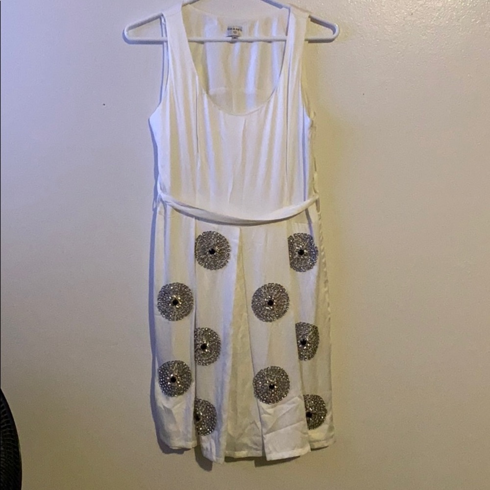 Chanel white dress
